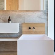 Alison ST23 Toka Lite Back-to-Wall Stone Bath 1700mm gallery detail image