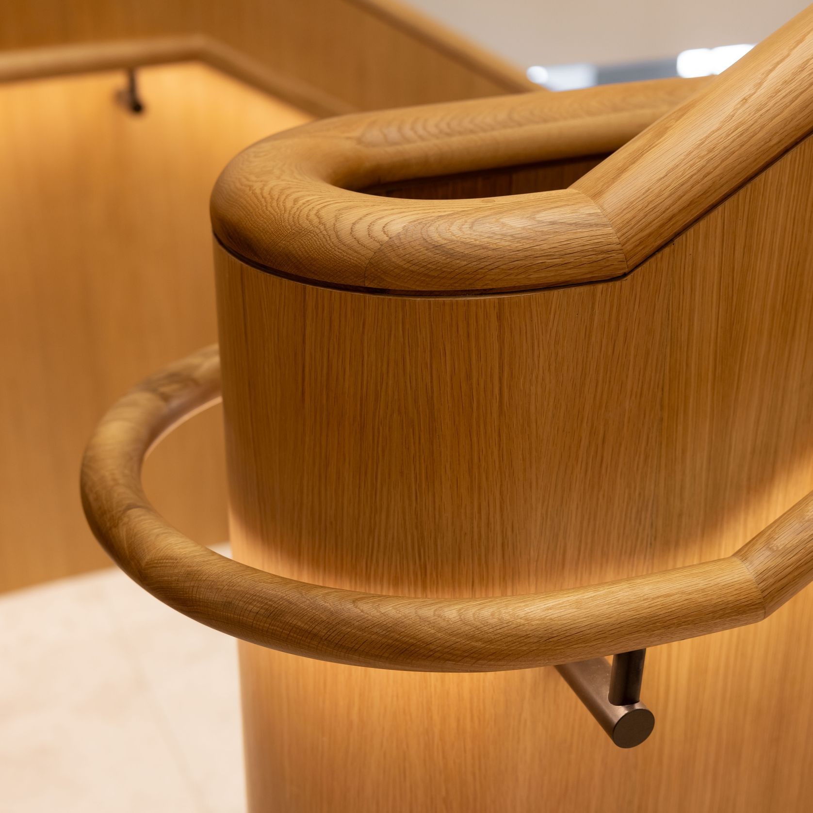 HB525 Stair Rail Bracket with Light Wiring Capability gallery detail image