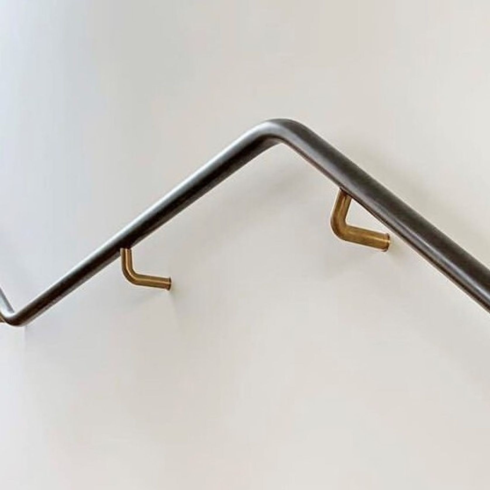 HB590 Plain Solid Bronze Stair Rail Bracket for Handrails gallery detail image
