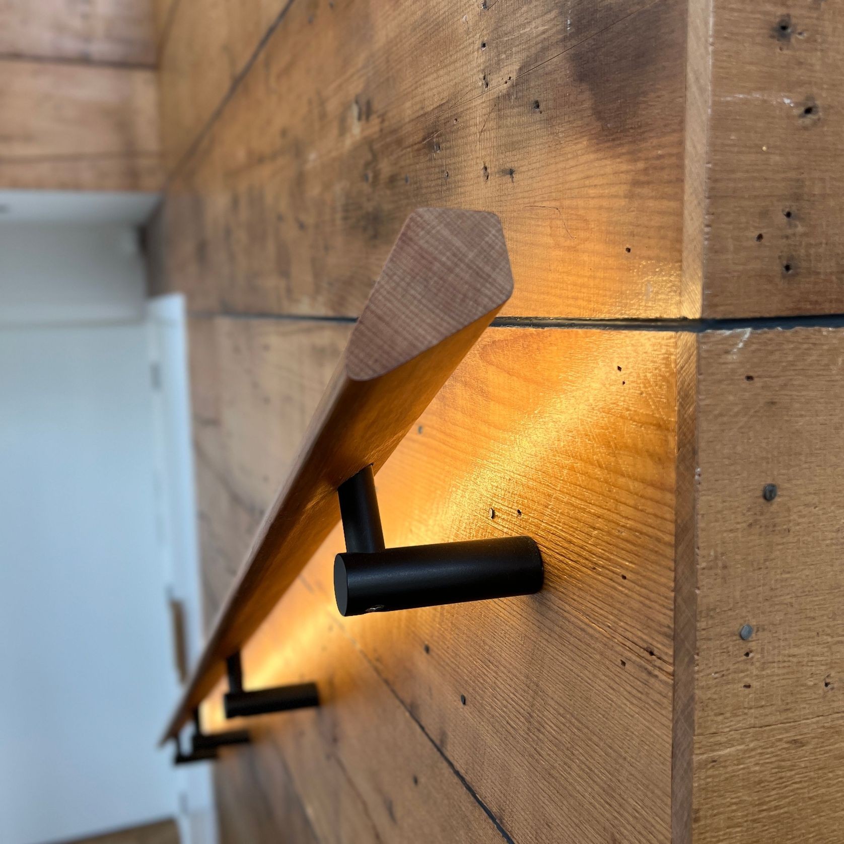 HB525 Stair Rail Bracket with Light Wiring Capability gallery detail image