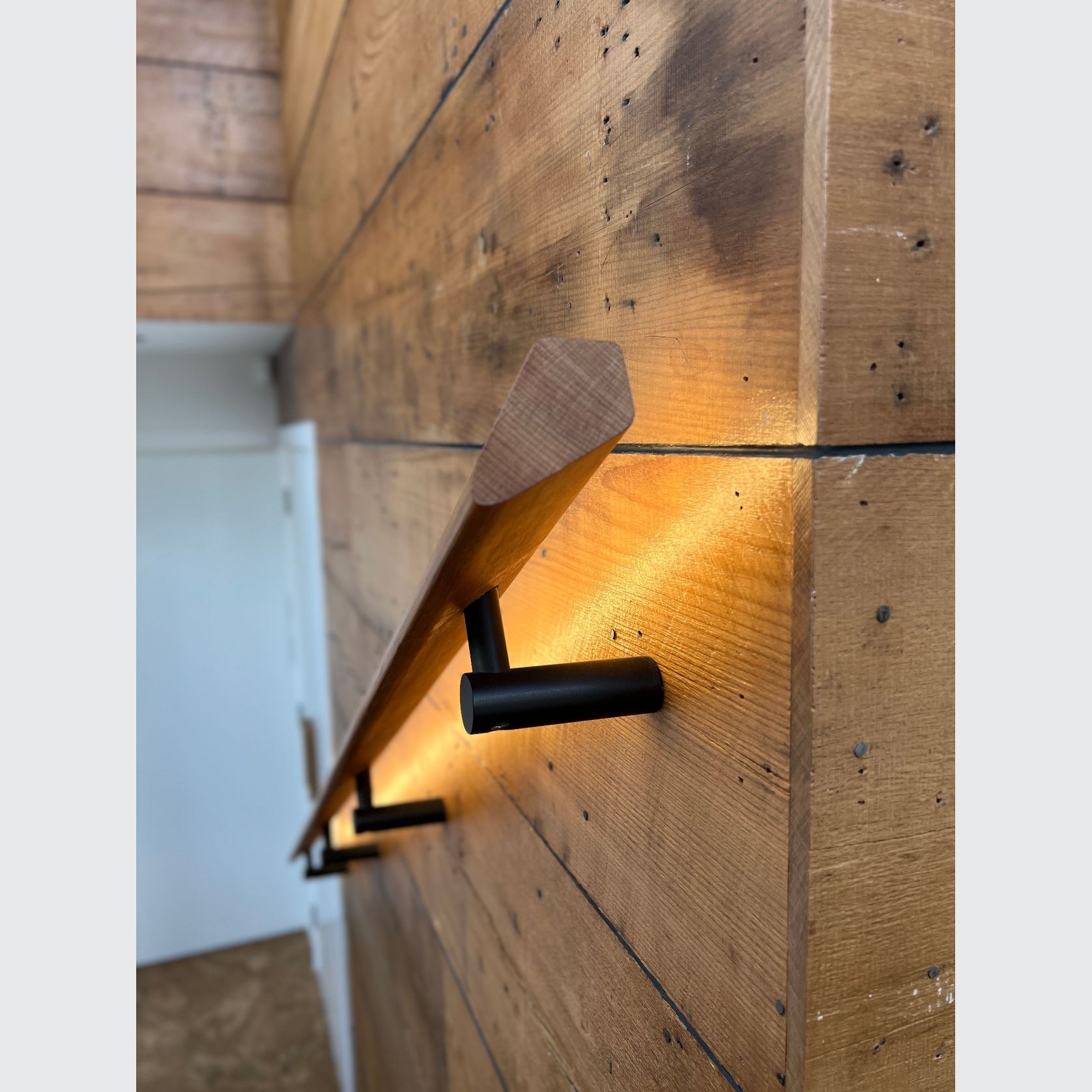 HB525 Stair Rail Bracket with Light Wiring Capability gallery detail image