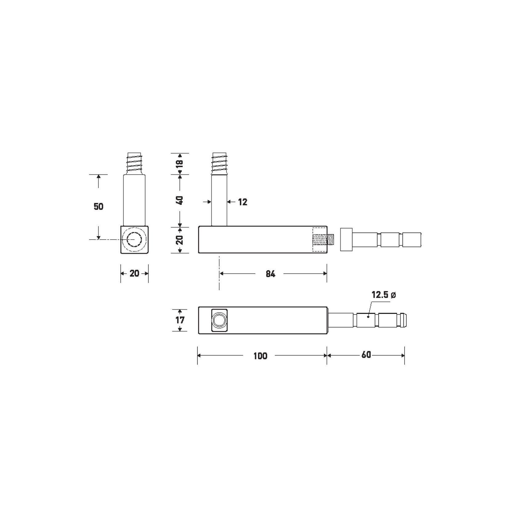 HB540 Stair Rail Bracket gallery detail image