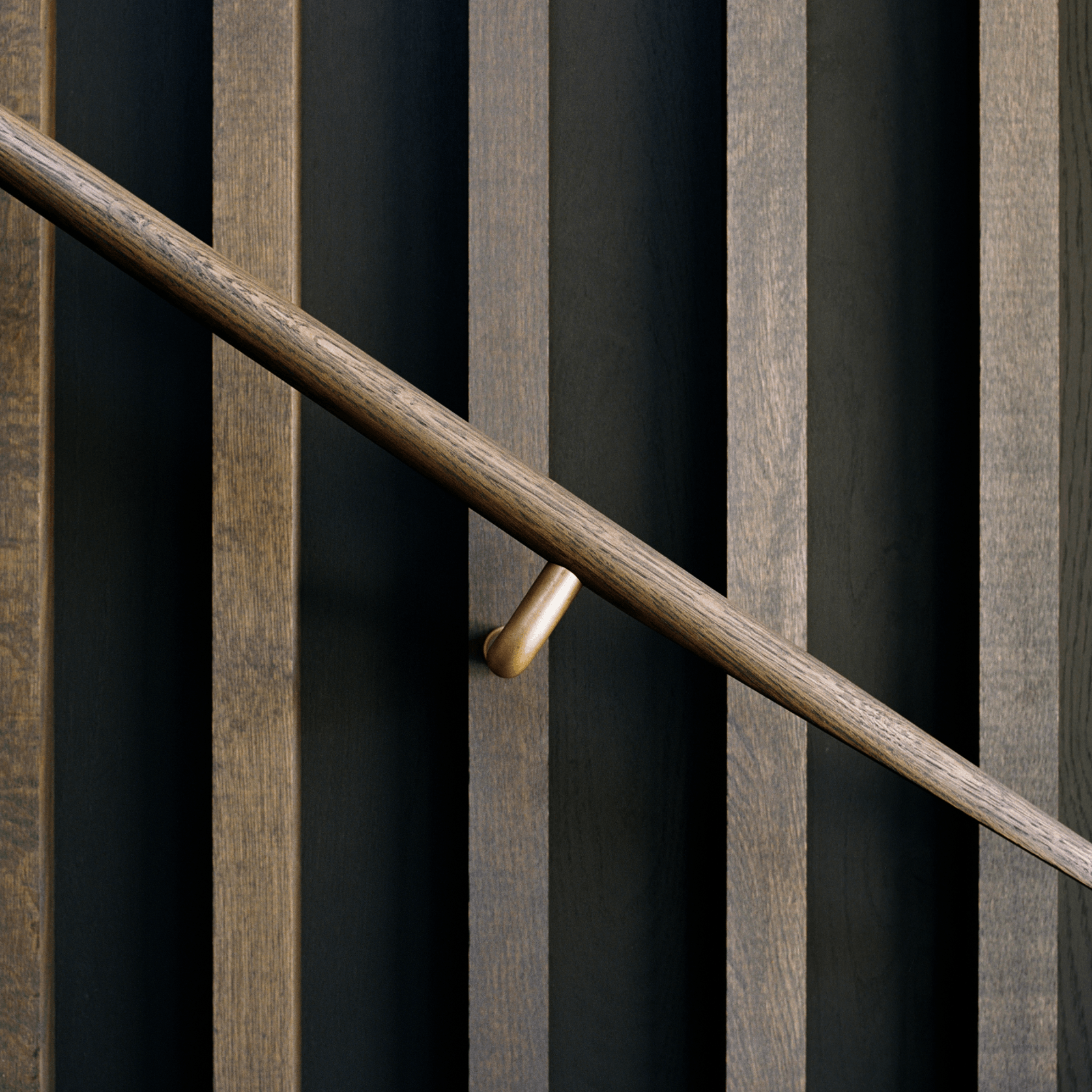 HB590 Plain Solid Bronze Stair Rail Bracket for Handrails gallery detail image