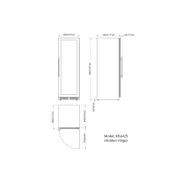 1800mm High Upright Wine & Beverage Refrigerator Combo gallery detail image