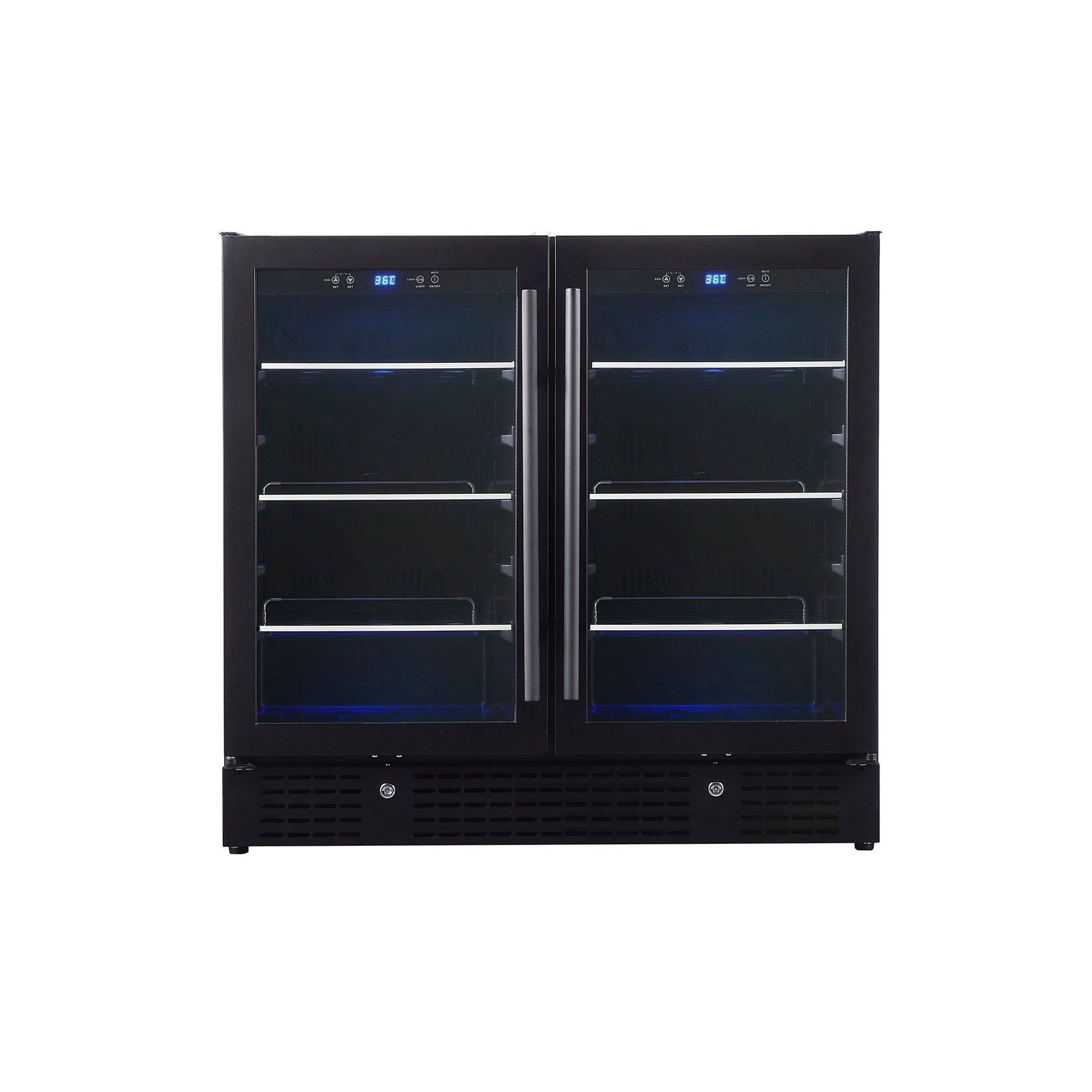 900mm Wide Under Bench Dual Zone Beverage Fridge gallery detail image