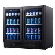 900mm Wide Under Bench Dual Zone Beverage Fridge gallery detail image