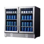 900mm Wide Under Bench Dual Zone Beverage Fridge gallery detail image