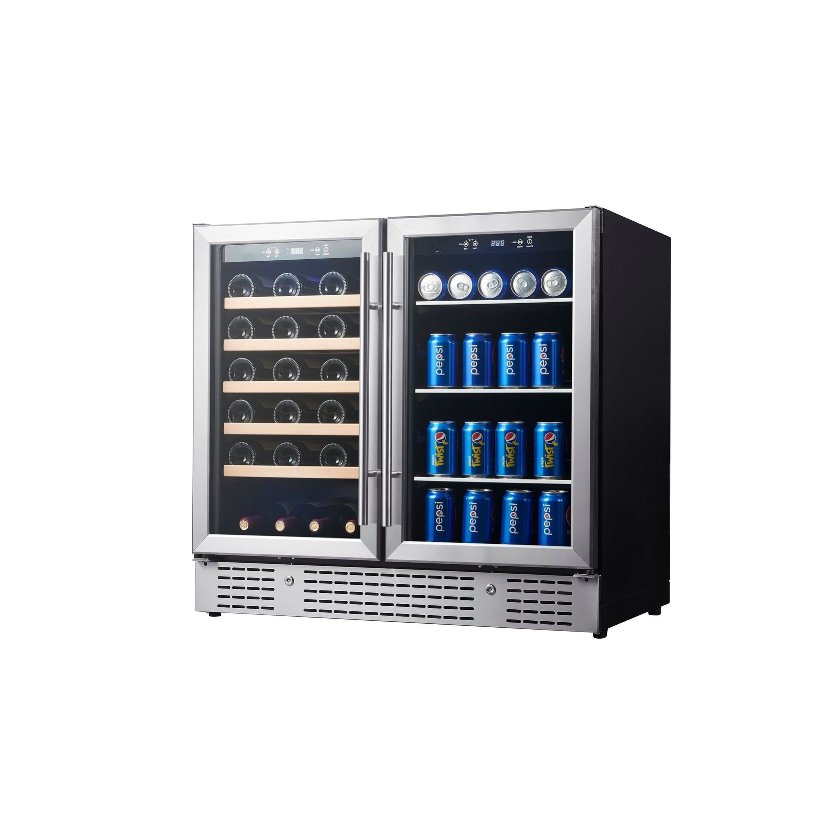 900mm Wide Under Bench Low-E Glass Door Wine and Beer gallery detail image