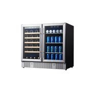 900mm Wide Under Bench Low-E Glass Door Wine and Beer gallery detail image