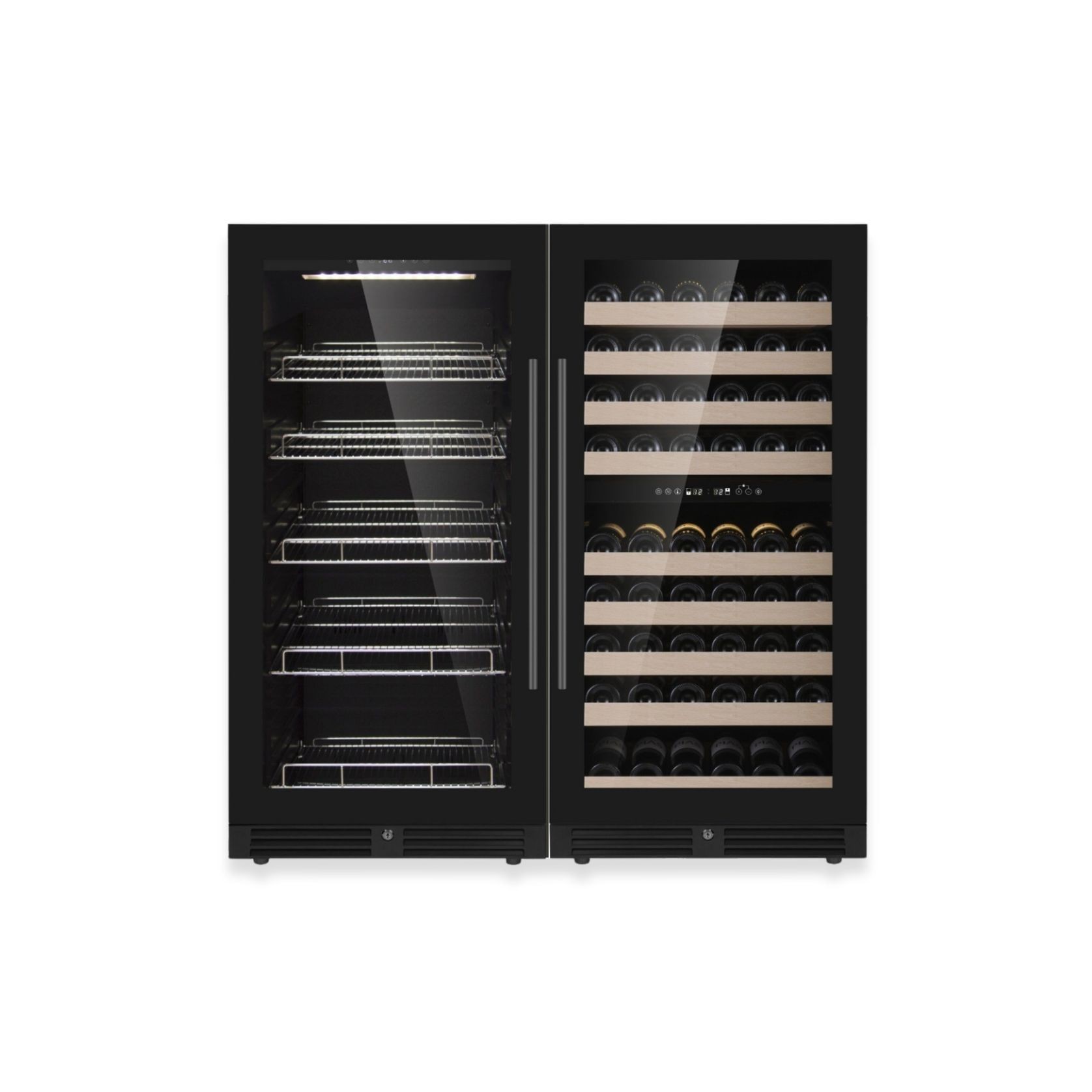 1200mm High Upright Wine and Beverage Fridge - 3 Zones gallery detail image