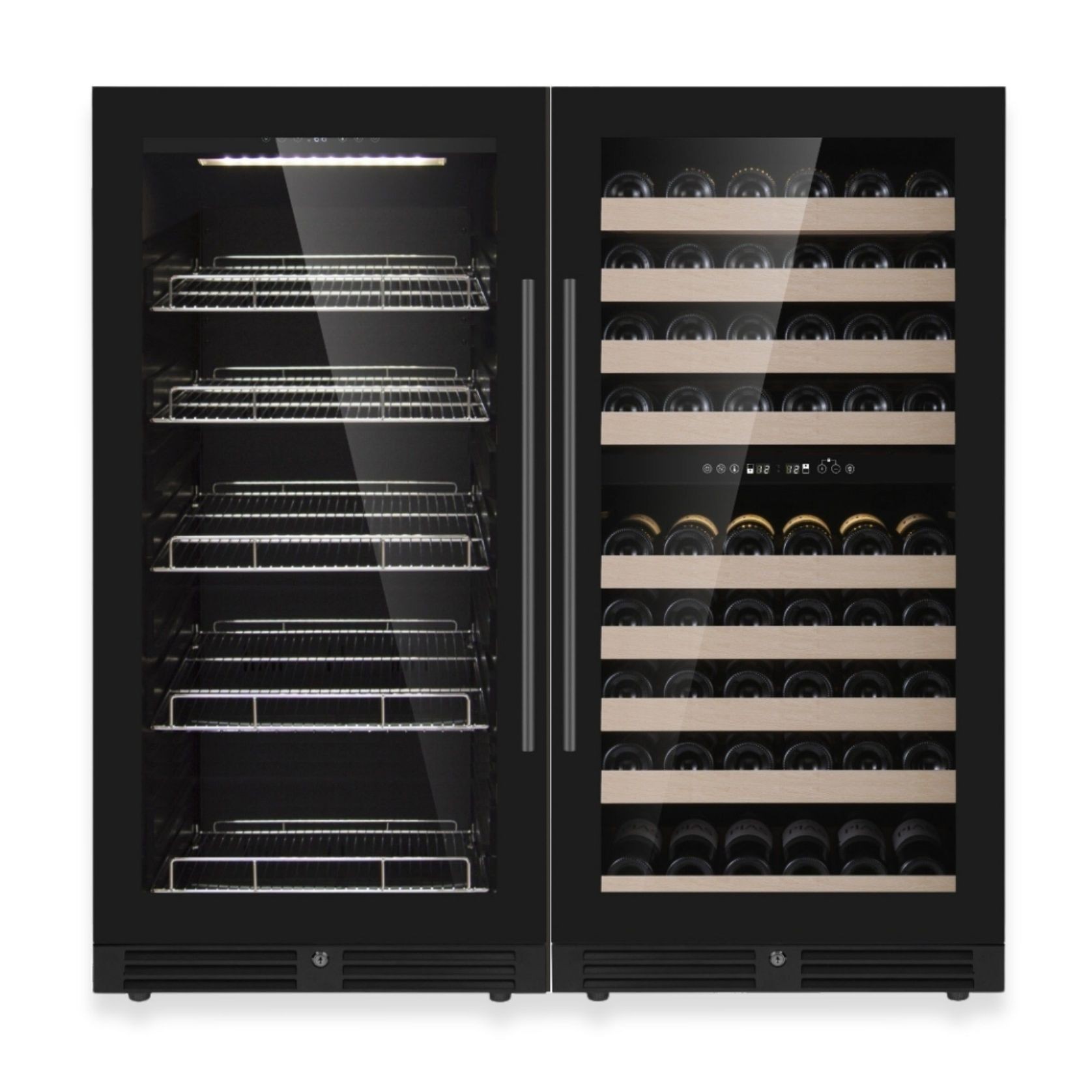 1200mm High Upright Wine and Beverage Fridge - 3 Zones gallery detail image