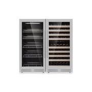 1200mm High Upright Wine and Beverage Fridge - 3 Zones gallery detail image