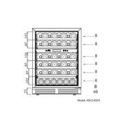 1200mm Wide Under Bench Wine Fridge and Bar - 3 Zones gallery detail image