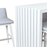 Viaduct Outdoor Bar Table in Matte White gallery detail image
