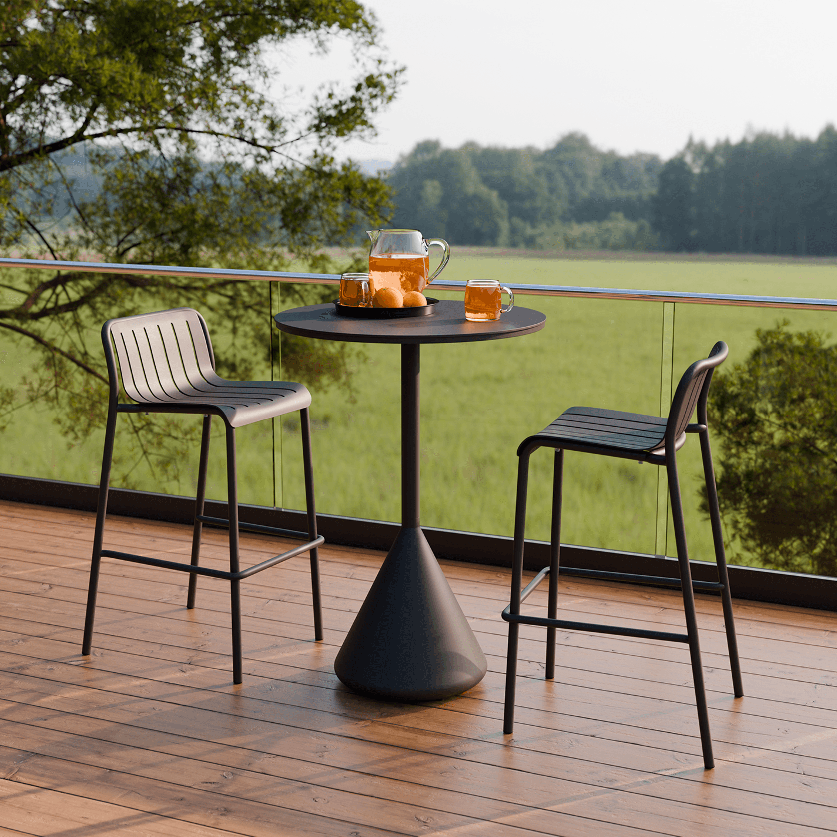 Kora High Bar Table Aluminium - Outdoor gallery detail image