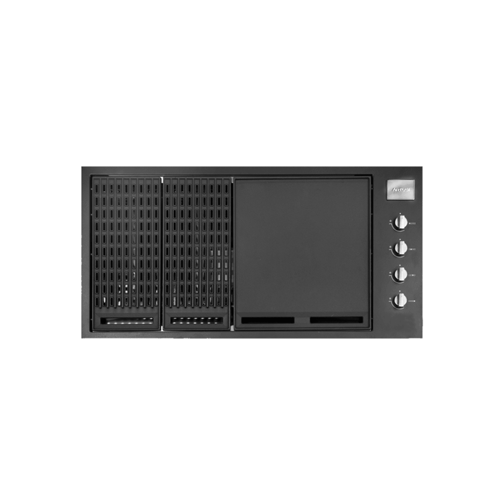 4 Burner Built-In Gas BBQ - Matte Black gallery detail image