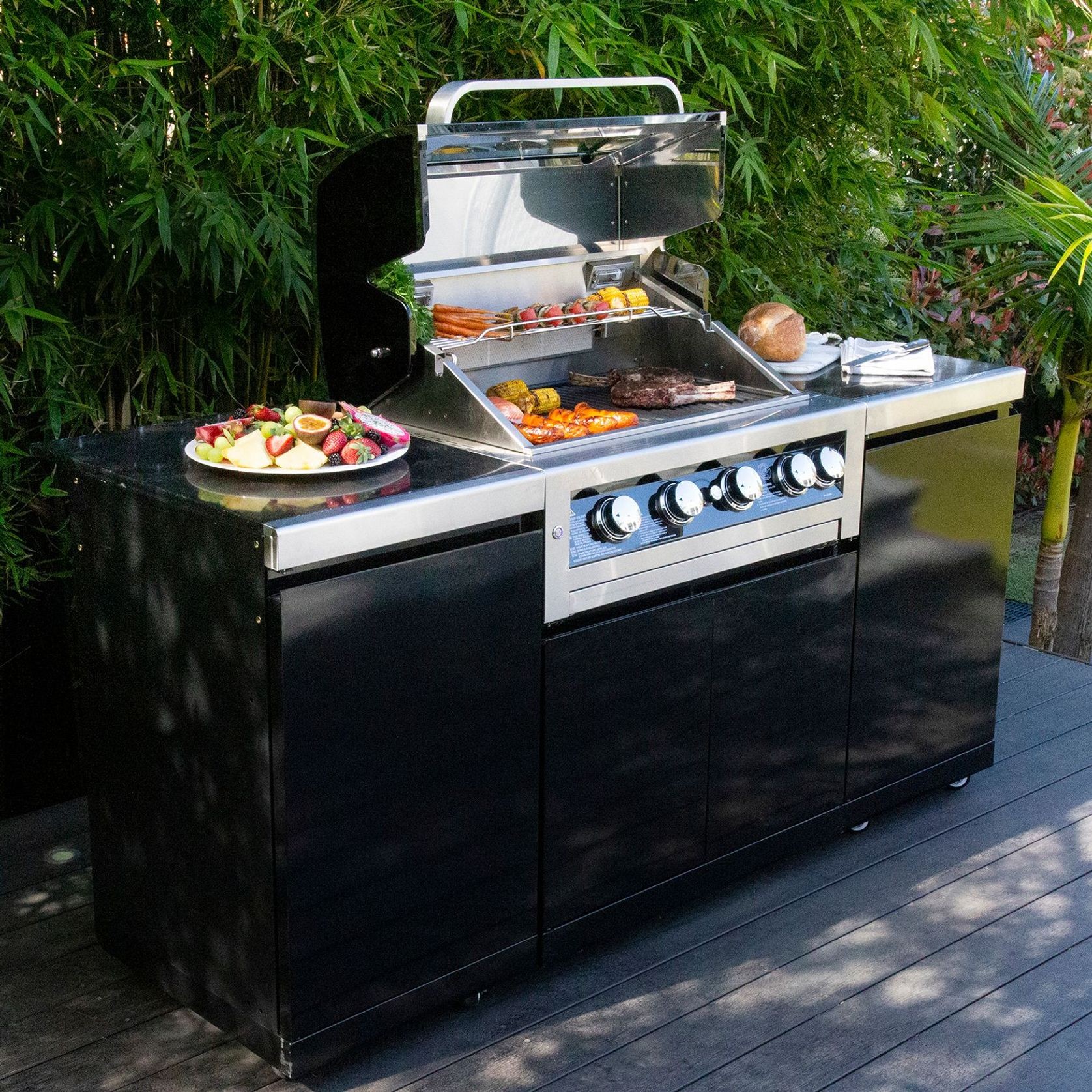 Gasmate Galaxy Black 4 Burner Outdoor Kitchen gallery detail image