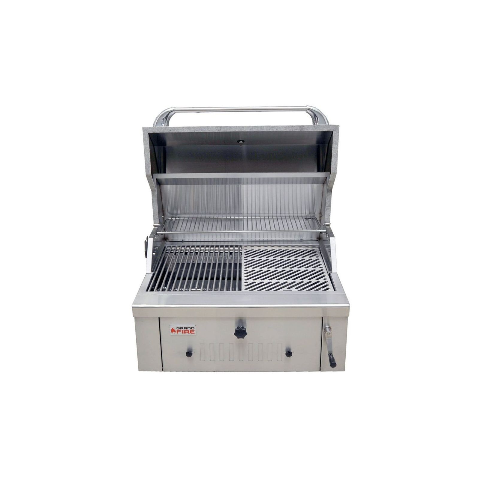 Grandfire Deluxe 30" Built In SS Charcoal BBQ gallery detail image