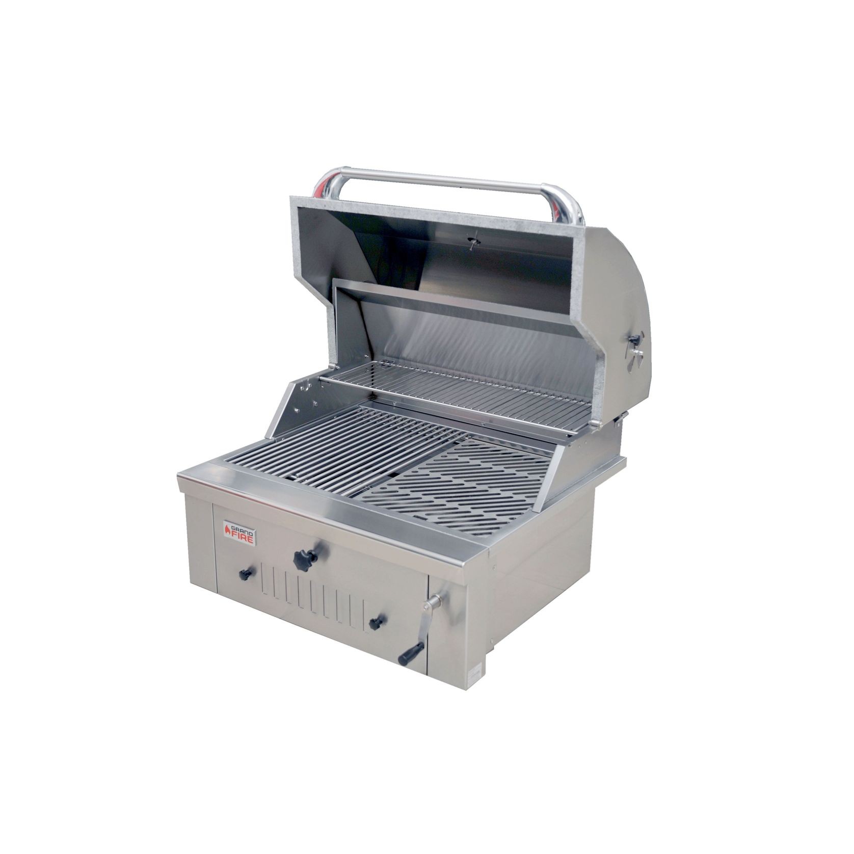 Grandfire Deluxe 30" Built In SS Charcoal BBQ gallery detail image