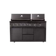 Gasmate NOVA Graphite 6 Burner Twin Hood BBQ gallery detail image