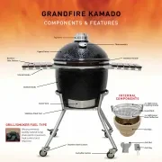 Grandfire Kamado 23″ BBQ on Cart gallery detail image