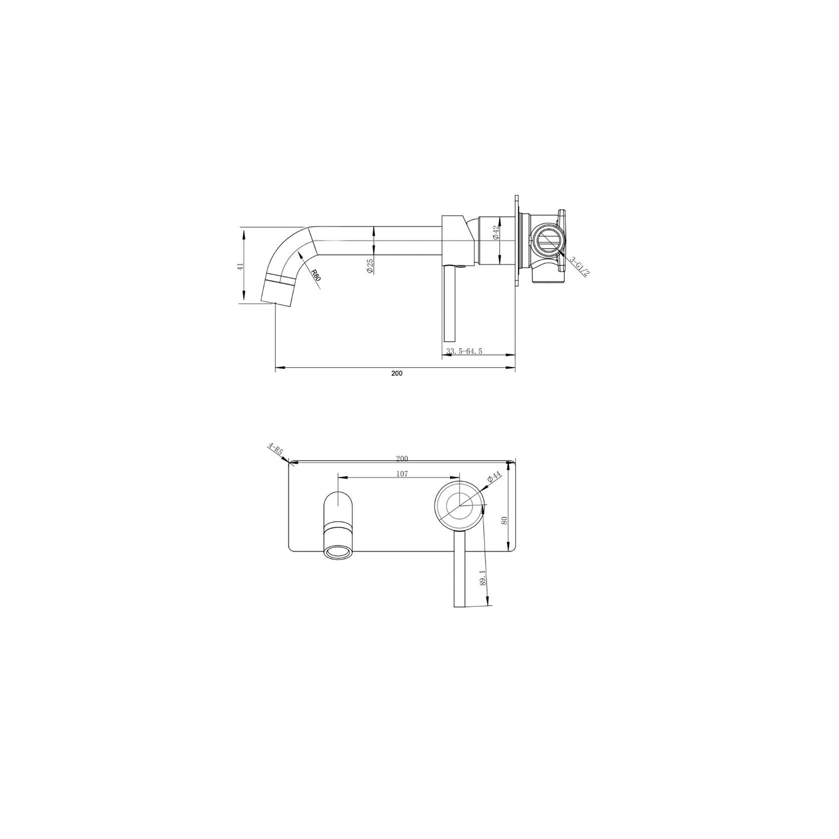 Wall Mixer With Spout BUYG0144-2.BM gallery detail image