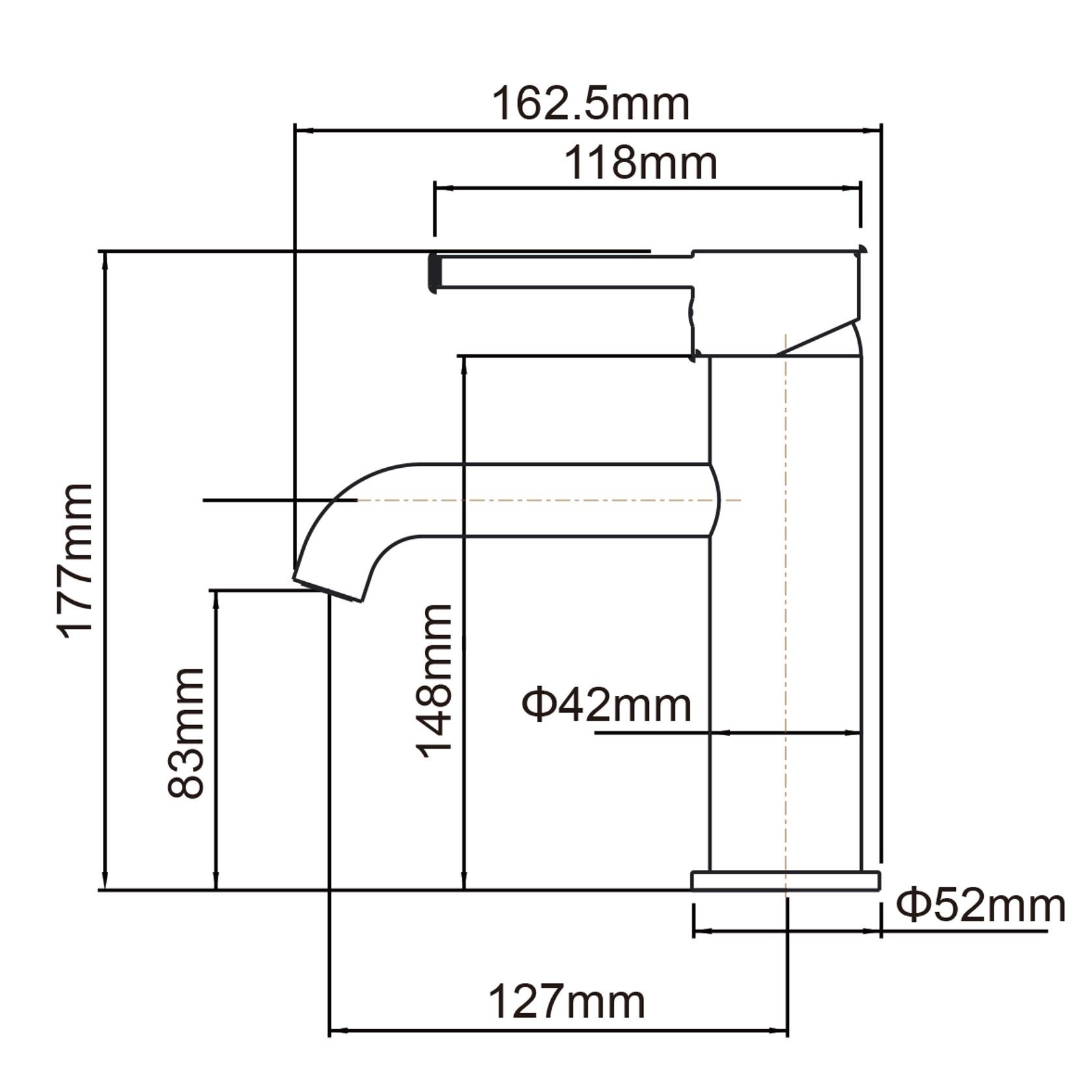 Lucid Pin Basin Mixer Brushed Brass gallery detail image