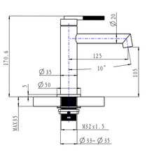 Caddence Basin Mixer Gun Metal Grey gallery detail image