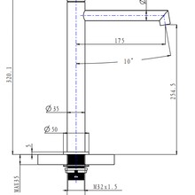 Caddence Tall Basin Mixer Gun Metal Grey gallery detail image