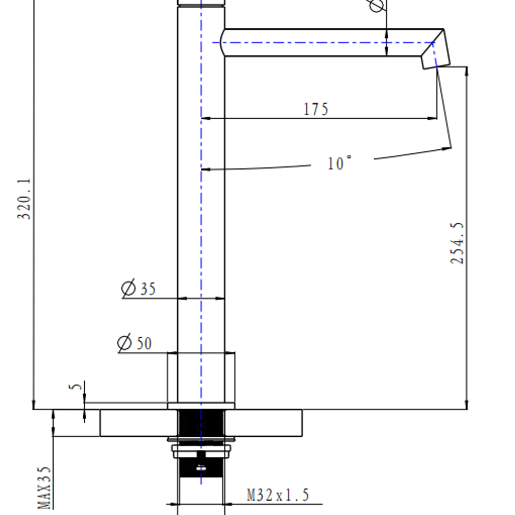 Caddence Tall Basin Mixer Brushed Nickel gallery detail image