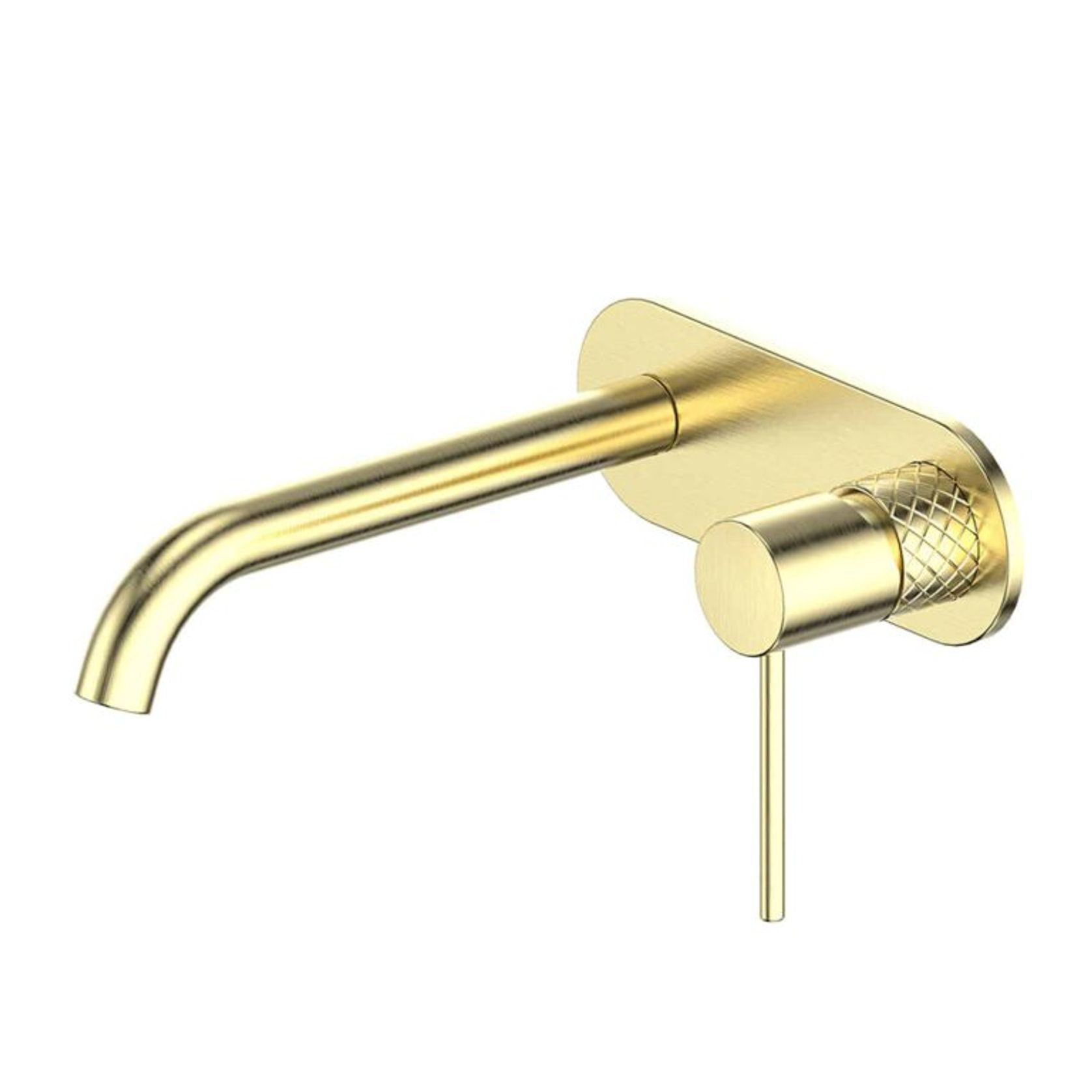 Textura Wall Basin Mixer W/ Plate gallery detail image