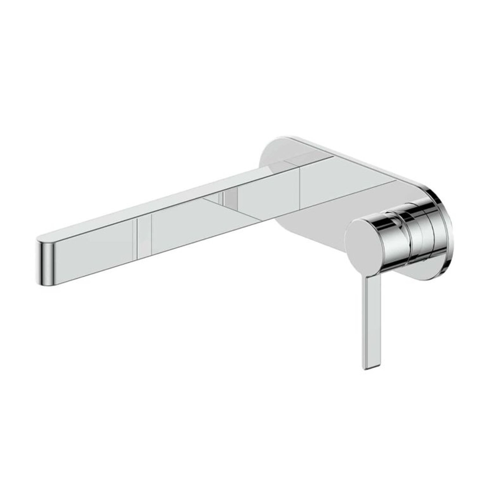 Glint Wall Basin Mixer W/Faceplate gallery detail image