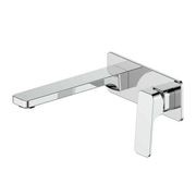 Swept Wall Basin Mixer W/Faceplate gallery detail image