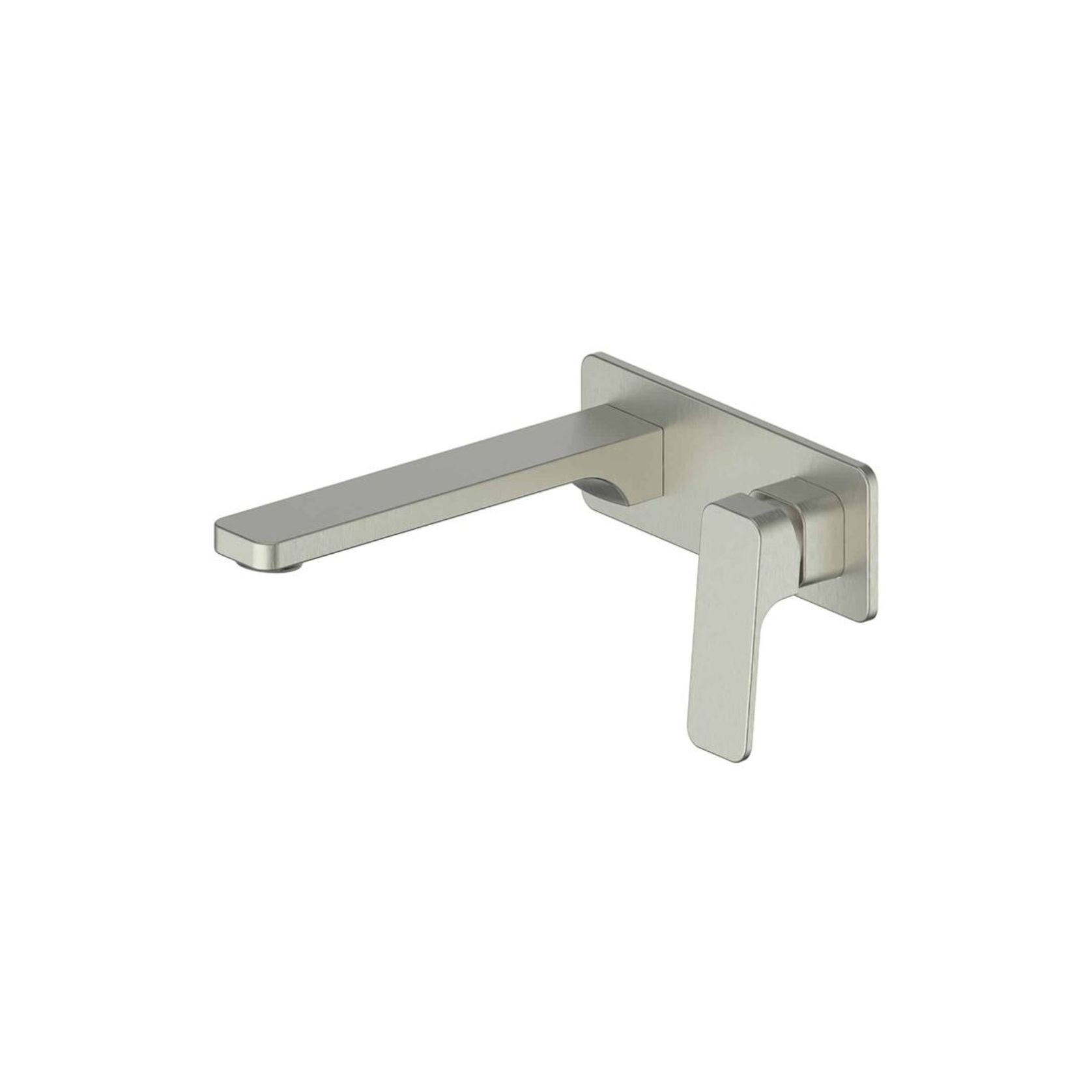 Swept Wall Basin Mixer W/Faceplate gallery detail image