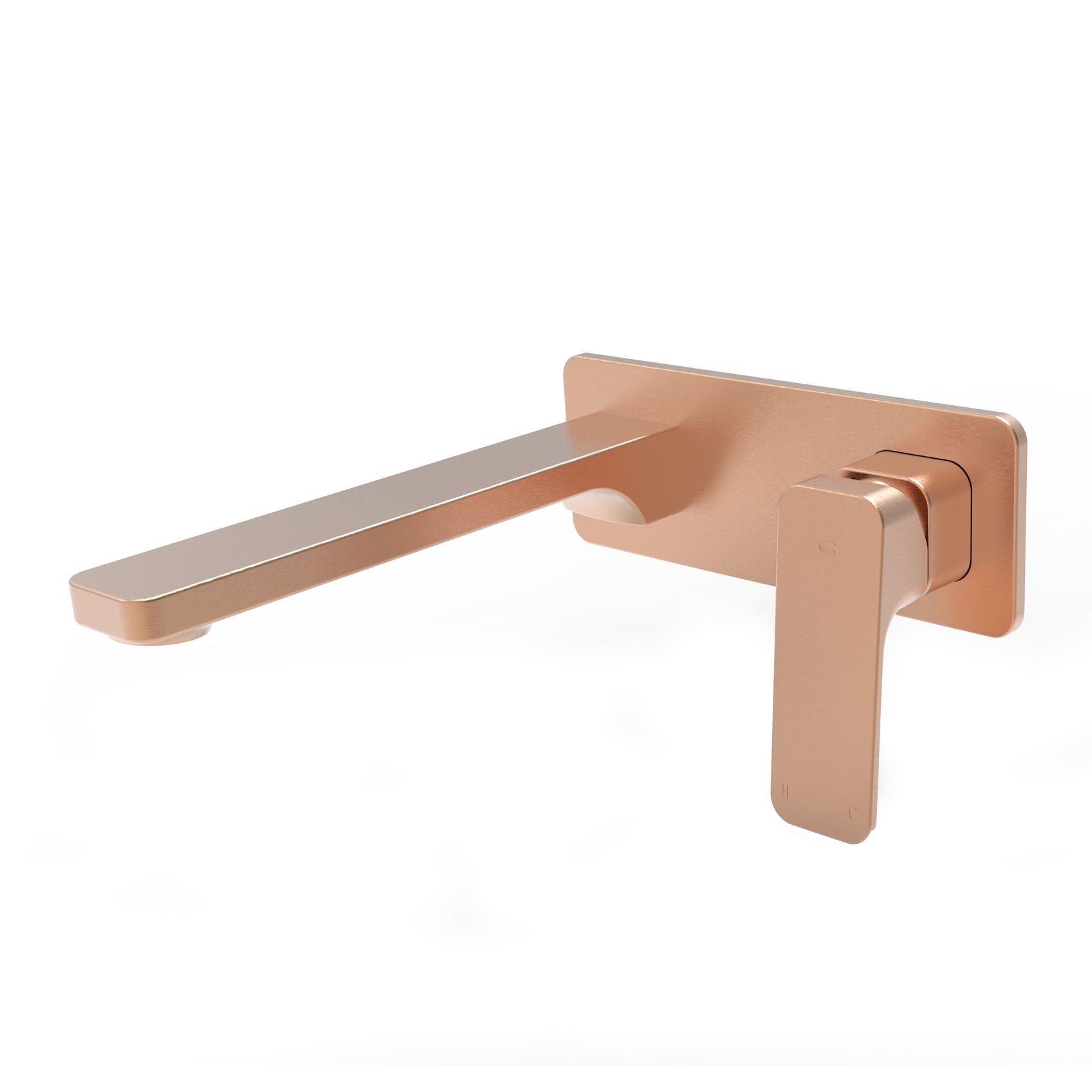 Swept Wall Basin Mixer W/Faceplate gallery detail image