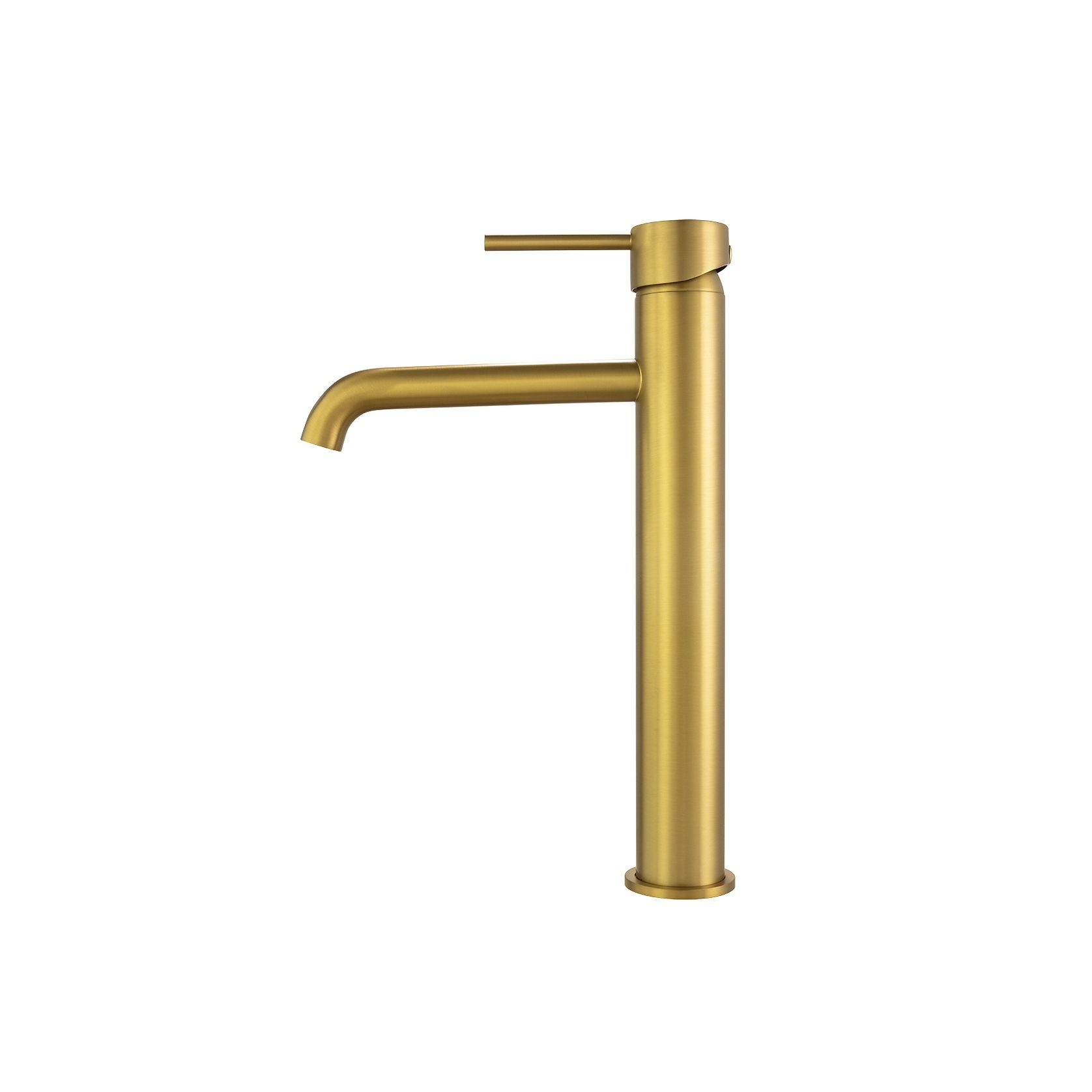 Lucid Pin Tall Basin Mixer Brushed Brass gallery detail image