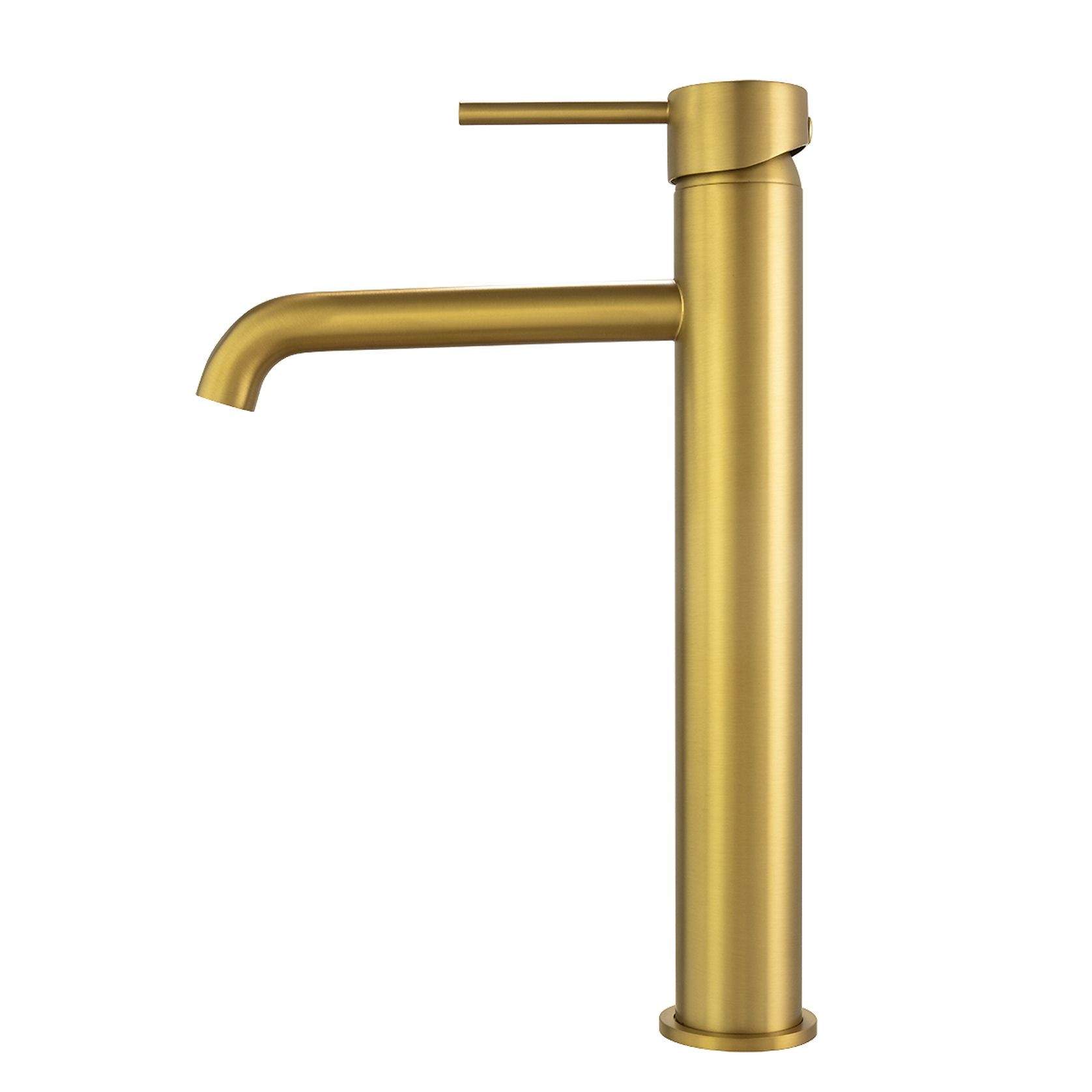 Lucid Pin Tall Basin Mixer Brushed Brass gallery detail image