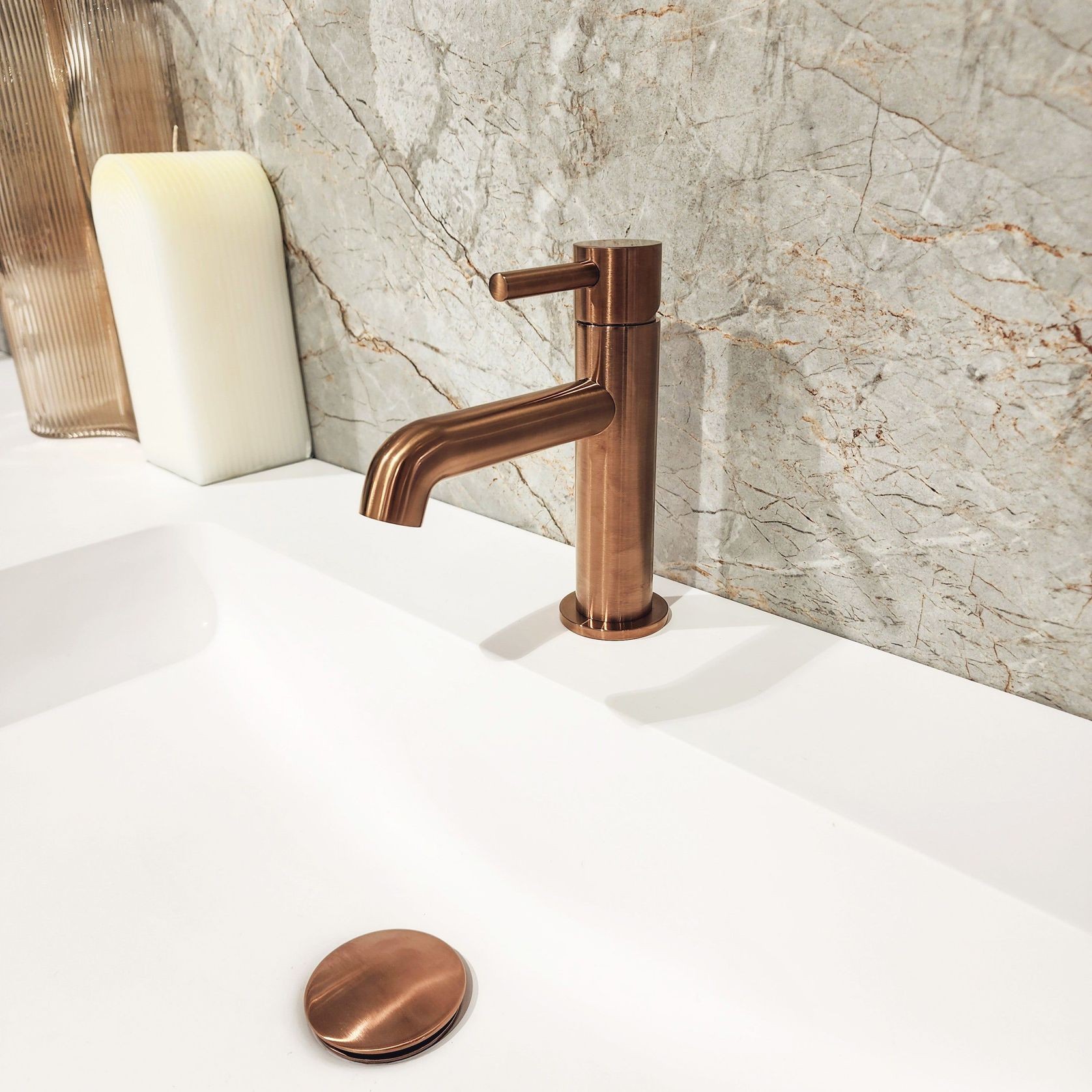 Code Dusk Basin Mixer Brushed Copper gallery detail image