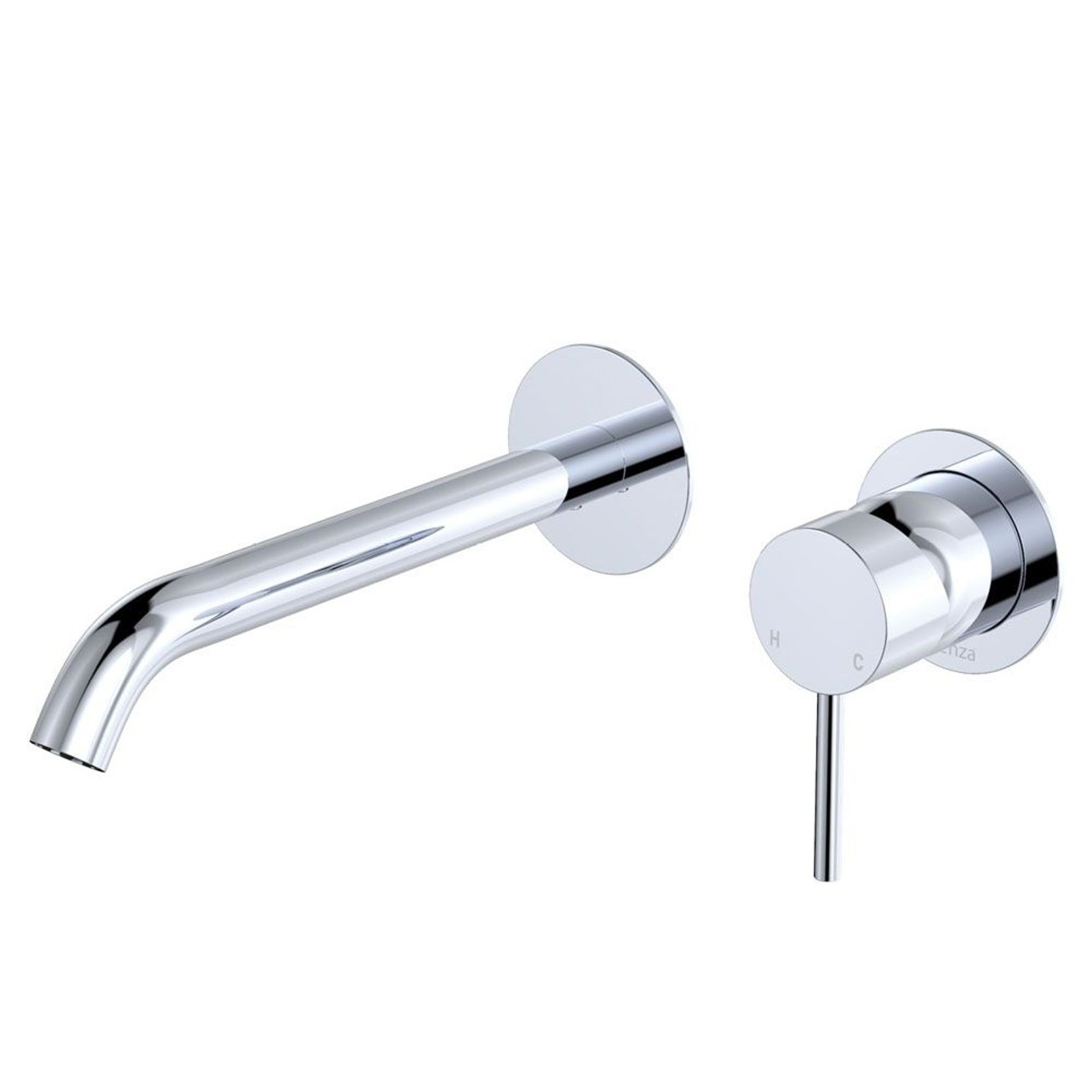 Kaya Wall Basin/Bath Mixer Set, Round Plates gallery detail image
