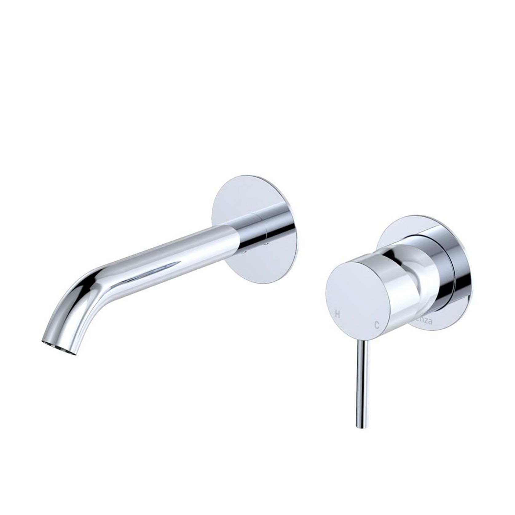 Kaya Wall Basin/Bath Mixer Set, Round Plates gallery detail image