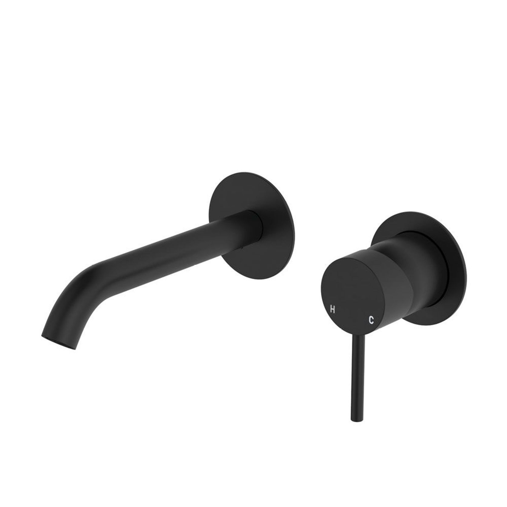 Kaya Wall Basin/Bath Mixer Set, Round Plates gallery detail image