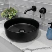 Kaya Wall Basin/Bath Mixer Set, Round Plates gallery detail image