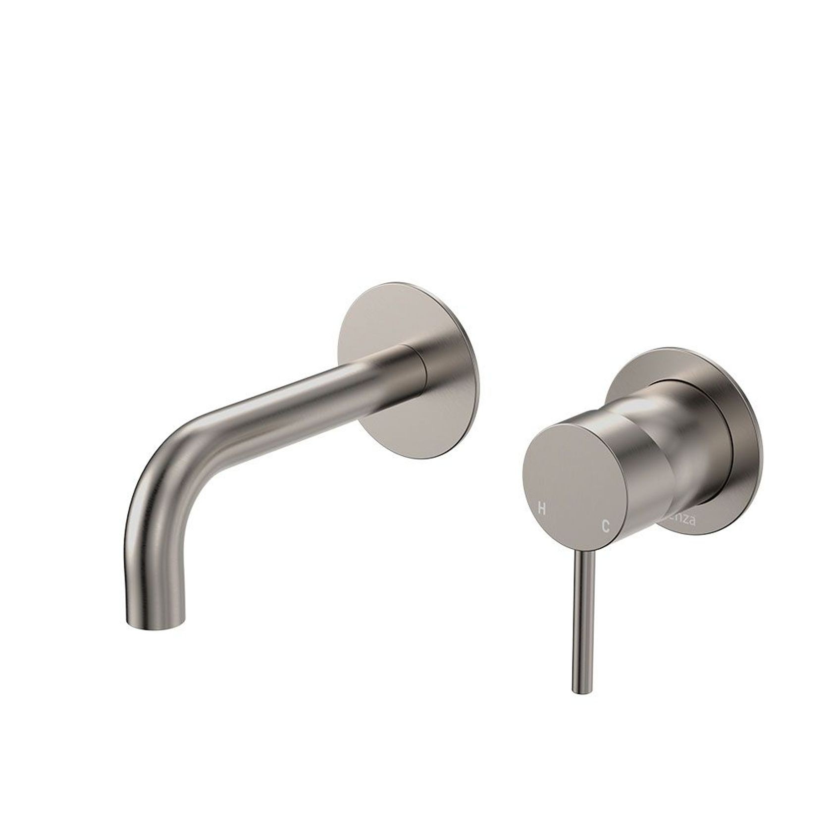 Kaya 130mm Basin/Bath Wall Mixer Set, Round Plate gallery detail image