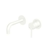 Kaya 130mm Basin/Bath Wall Mixer Set, Round Plate gallery detail image