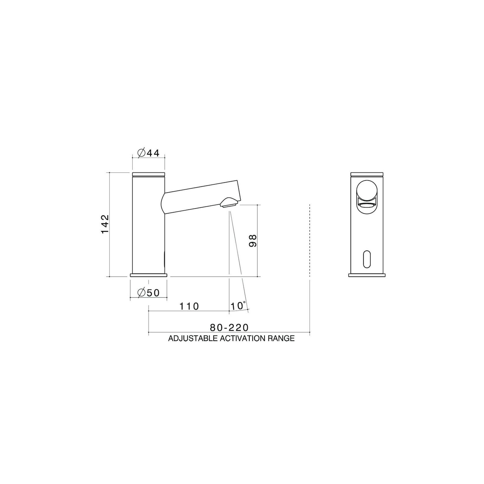 G-Series E Hands-Free Fixed Basin Tap gallery detail image