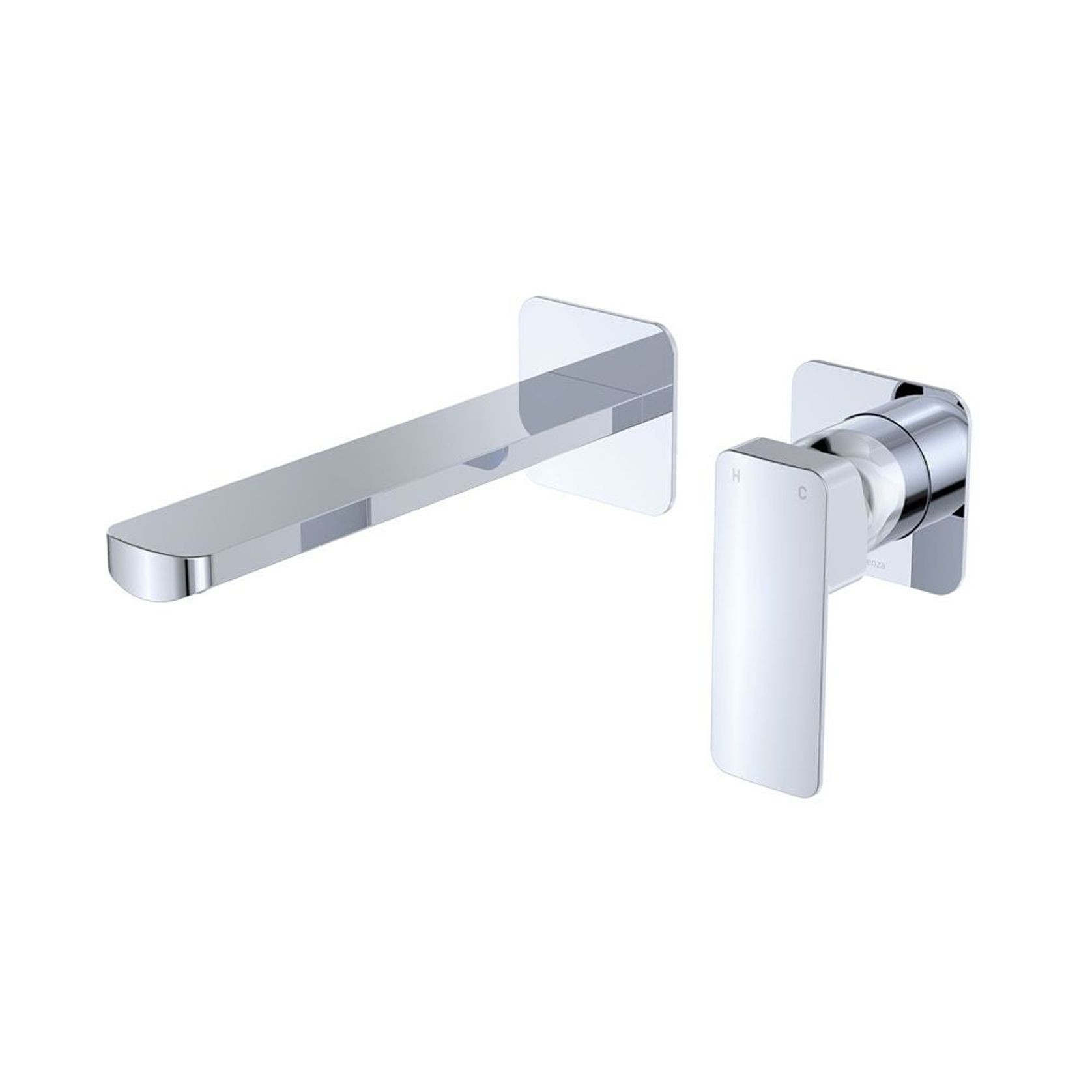Tono Basin/Bath Wall Mixer Set, Square Plates gallery detail image