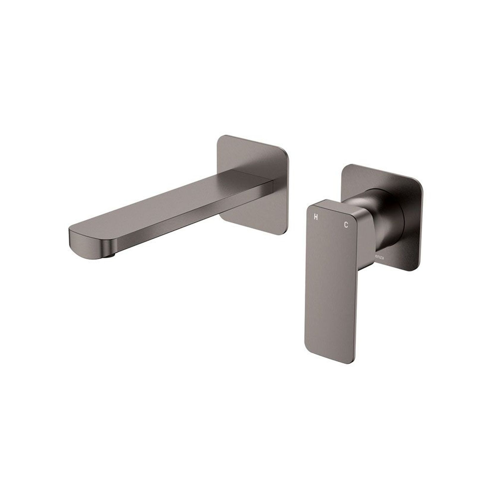 Tono Basin/Bath Wall Mixer Set, Square Plates gallery detail image