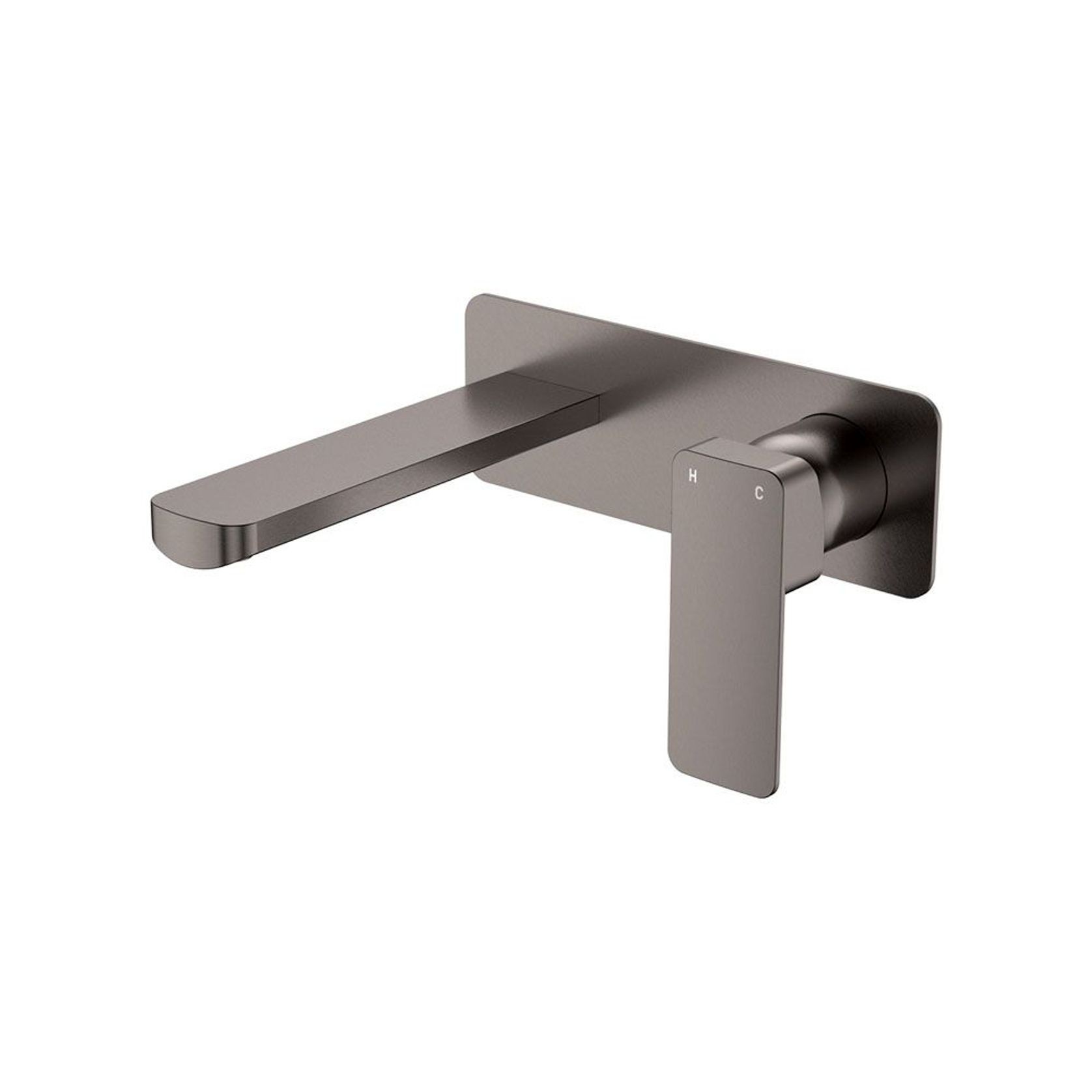Tono Basin/Bath Wall Mixer Set, Rectangular Plate gallery detail image