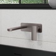 Tono Basin/Bath Wall Mixer Set, Rectangular Plate gallery detail image