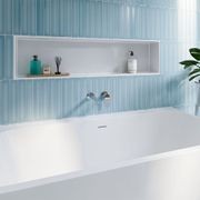 Empire Slim Basin/Bath Wall Mixer Set, Round Plates gallery detail image